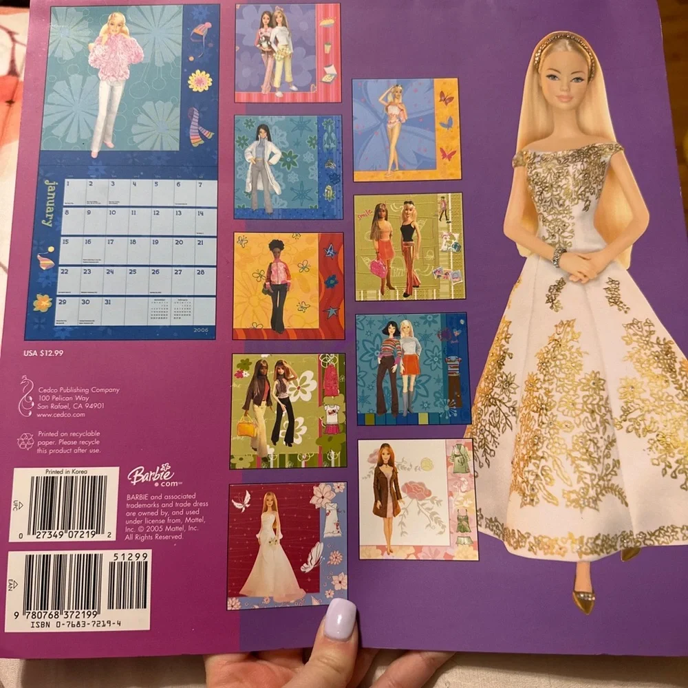 Barbie Friendship Calendar With Scholastic Mattel Year 2005/2006
